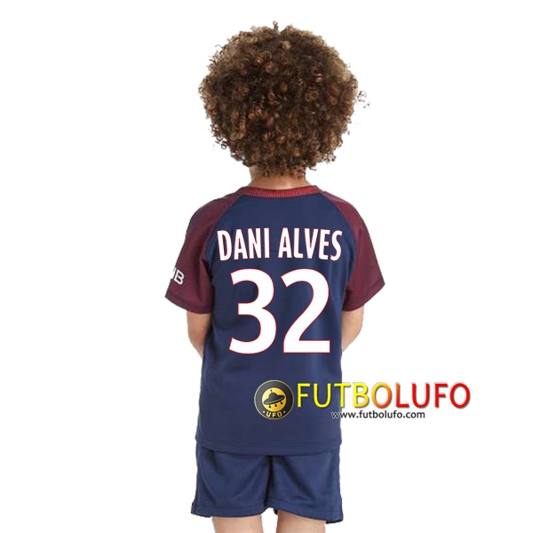 Primera Camiseta PSG (DANI ALVES 32) Niño 2017/2018 + Pantalones Cortos