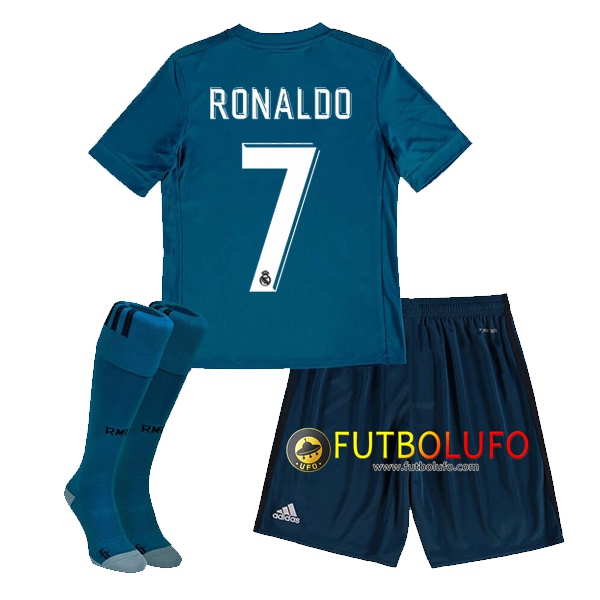 Nueva Camiseta Real Madrid (RONALDO 7) Niño 3 Equipacion 2017 2018