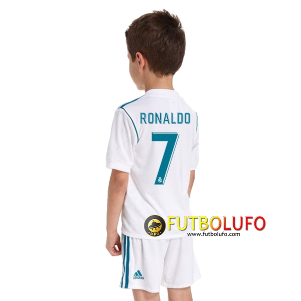 Elección Tumba Adición Nueva Camiseta Real Madrid (RONALDO 7) Niño 1 Equipacion 2017 2018 Tailandia