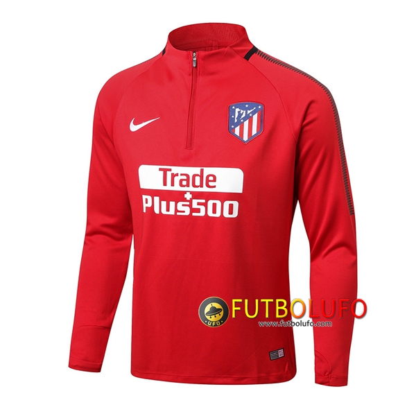 ola fondo de pantalla símbolo Nueva Sudadera de entrenamiento Atletico Madrid Rojo 2017/2018 Tailandia