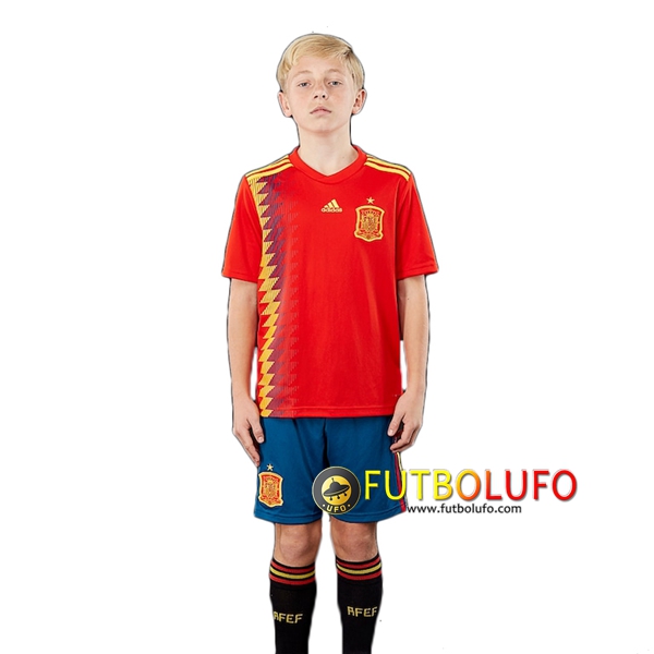 Nueva camisetas futbol España para Niños Tailandia