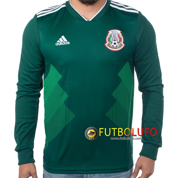 Nueva Camiseta de Equipo México Manga Larga 2 Equipacion 2018 2019 Tailandia Nueva Camiseta de Equipo México Manga Larga 2 Equipacion 2018 2019 Tailandia