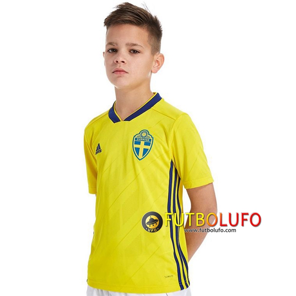 Primera Camiseta de Suecia Niño 2018/2019