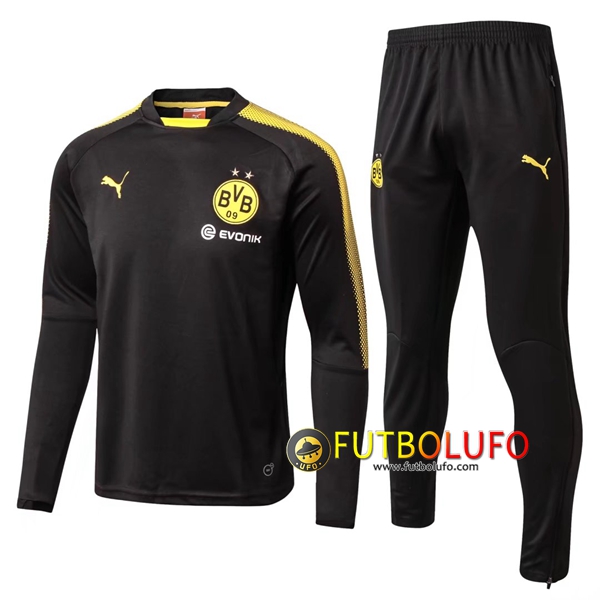 Chandal del Dortmund BVB Amarillo Cuello redondo 2017/2018 Sudadera + Pantalones