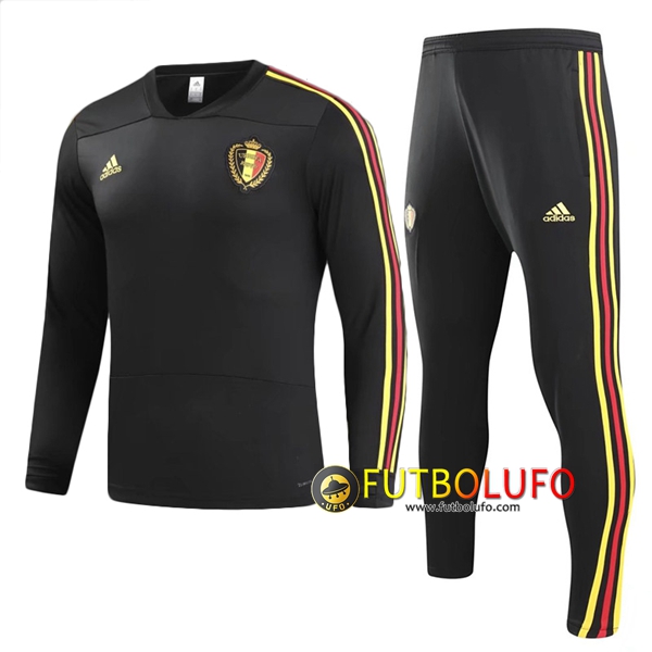 Chandal del Bélgica Negro 2018/2019 Sudadera + Pantalones