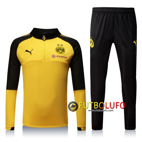 Chandal del Dortmund BVB Amarillo/Negro 2017/2018 Sudadera + Pantalones