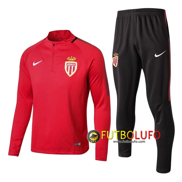 Chandal del AS Monaco Rojo 2017/2018 Sudadera + Pantalones