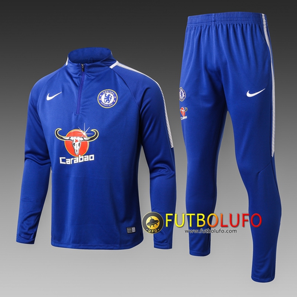 Chandal del FC Chelsea Niño Azul 2017/2018 Sudadera + Pantalones