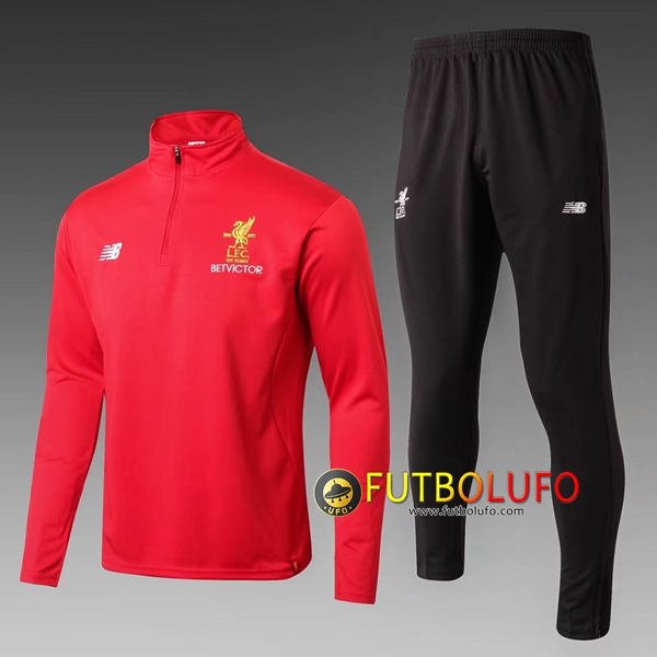 Chandal del FC Liverpool Niño Roja 2017/2018 Sudadera + Pantalones
