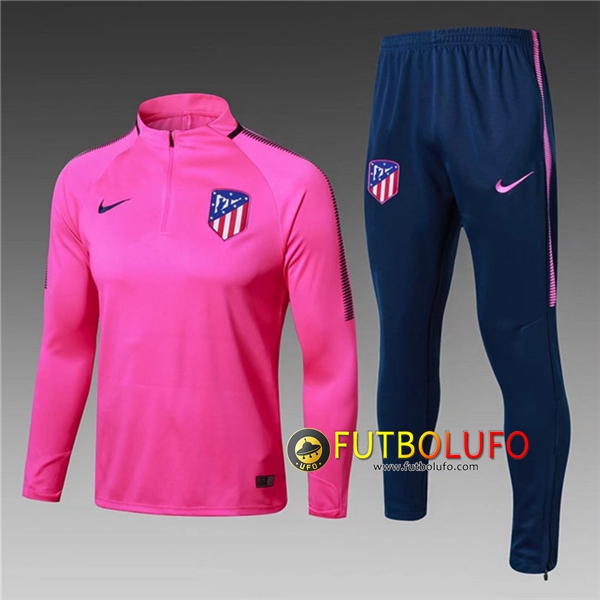 Chandal del Atletico Madrid Niño Rosa 2017/2018 Sudadera + Pantalones