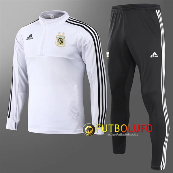 Chandal del Argentina Niño Blanco 2018/2019 Sudadera + Pantalones