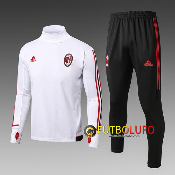 Chandal del AC Milan Niño Blanco 2017/2018 Sudadera + Pantalones
