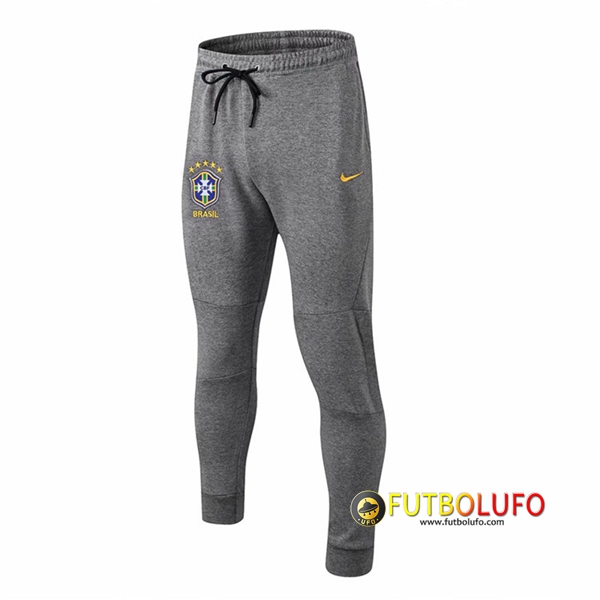Pantalon Entrenamiento Brasil Gris 2018 2019