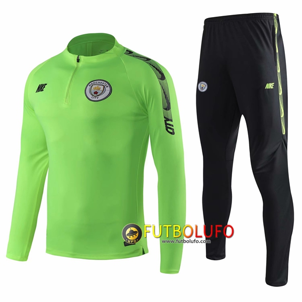 Nuevo Chandal Futbol Manchester City Verde 2019 2020 Sudadera entrenamiento + Pantalones