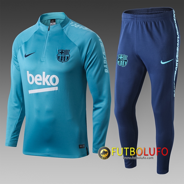 Chandal Futbol FC Barcelona Niño Azul 2019 2020 Sudadera entrenamiento + Pantalones