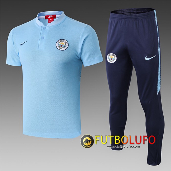 Polo Manchester City + Pantalones Azul 2019 2020
