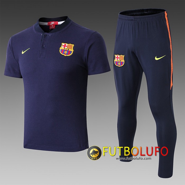 Polo FC Barcelona + Pantalones Azul oscuro 2019 2020