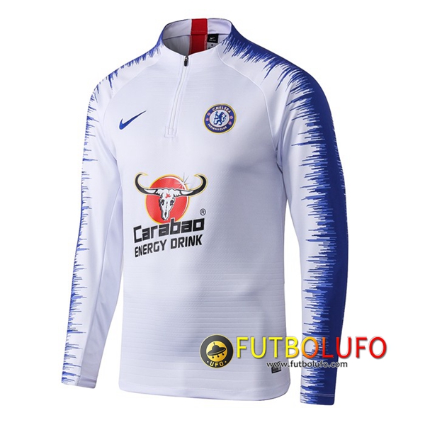 Sudadera de entrenamiento FC Chelsea Blanco Strike Drill 2019 2020
