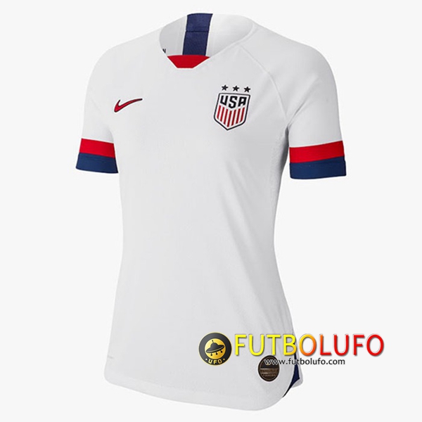 Primera Camiseta Futbol Estados Unidos Mujer Copa Mundial 2018