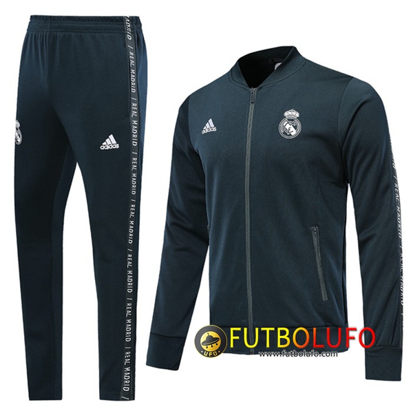Chandal Futbol Real Madrid Negro 2019 2020 Chaqueta + Pantalones