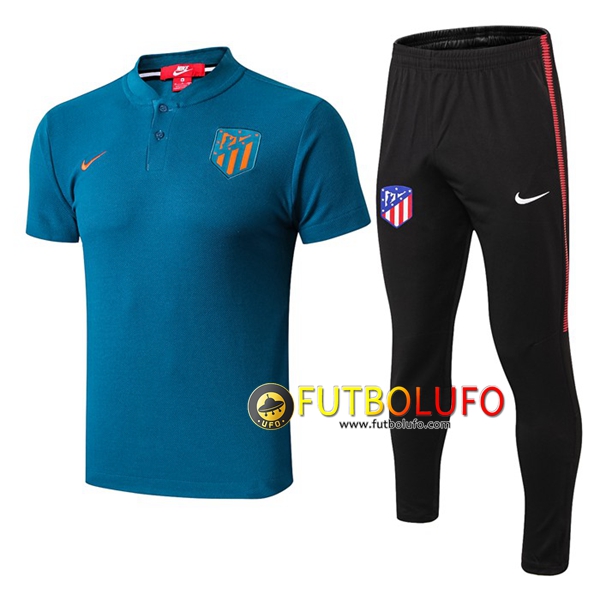 Polo Traje Atletico Madrid + Pantalones Azul 2019/2020