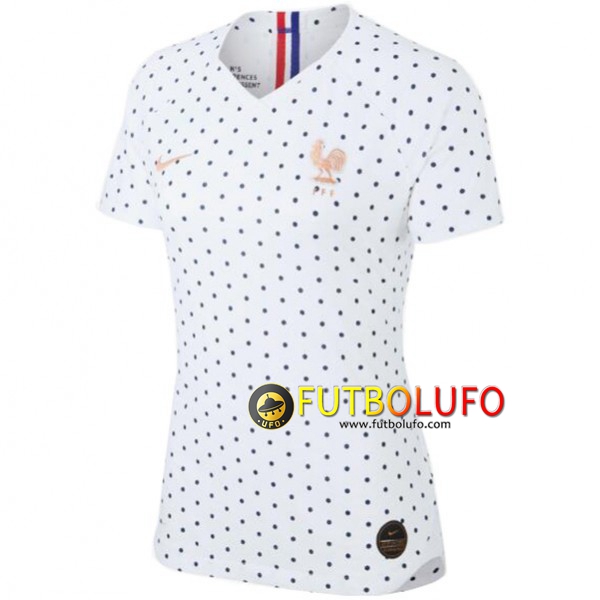 Segunda Camiseta de Francia Mujer Copa Mundial 2018