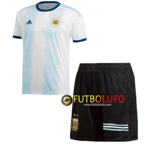 Primera Camiseta Argentina Niños 2019/2020 + Pantalones Cortos