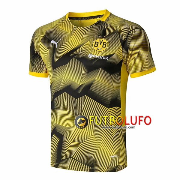 Pre-partido Camiseta Entrenamiento Dortmund BVB Ondulación Amarillo 2019/2020