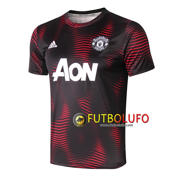 Pre-partido Camiseta Entrenamiento Manchester United Roja/Negro 2019/2020