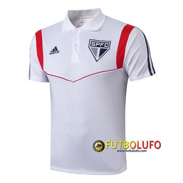 Polo Futbol Sao Paulo FC Blanco 2019/2020