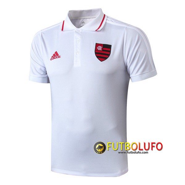 Polo Futbol Flamengo Blanco 2019/2020