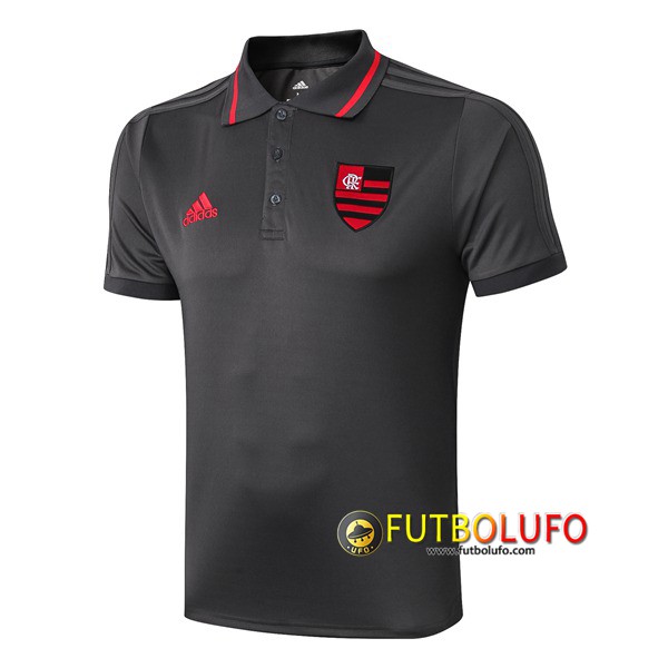 Polo Futbol Flamengo Gris 2019/2020