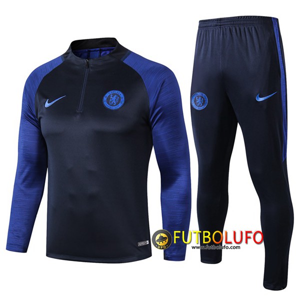 Chandal del FC Chelsea Azul Oscuro 2019 2020 Chaqueta + Pantalones