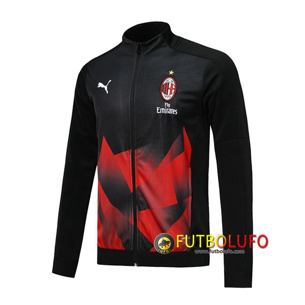 Chaqueta Futbol Milan AC Negro Roja 2019/2020