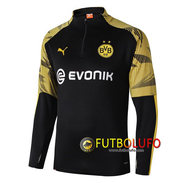 Sudadera de entrenamiento Dortmund BVB Negro Amarillo 2019/2020