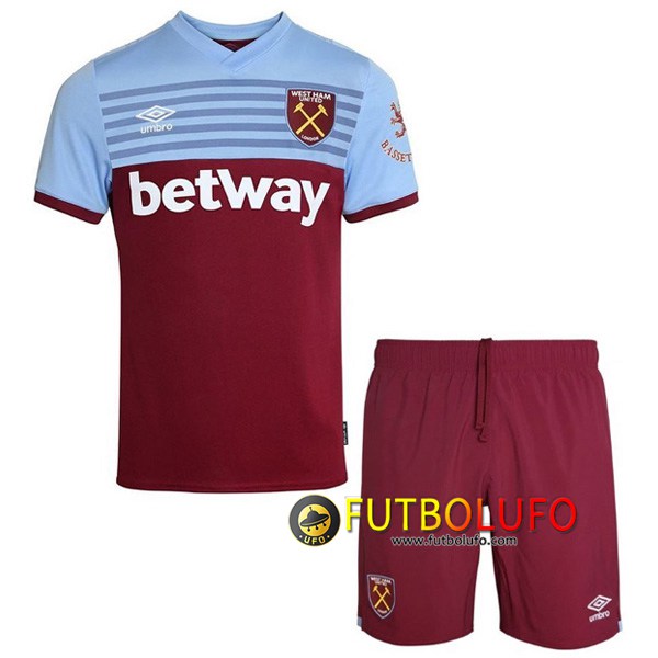 Camiseta Futbol West Ham Ninos Primera 2019/2020