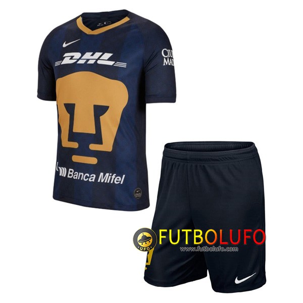 Camiseta Futbol Pumas UNAM Ninos Segunda 2019/2020