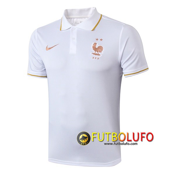 Polo Futbol Francia Blanco 2019/2020