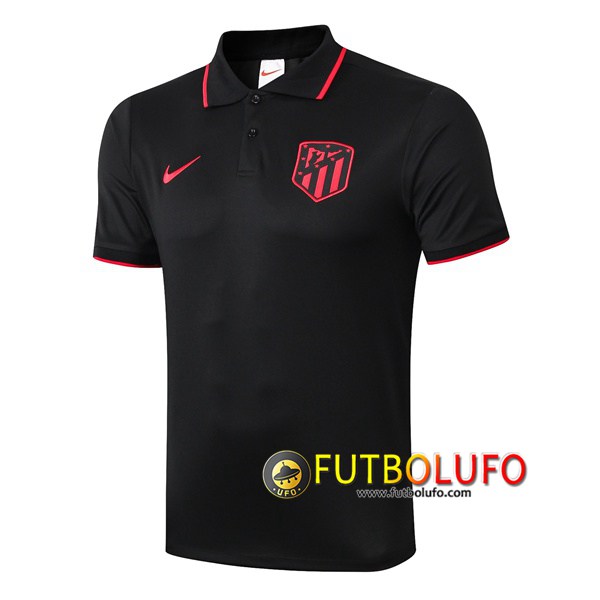 Polo Futbol Atletico Madrid Negro 2019/2020