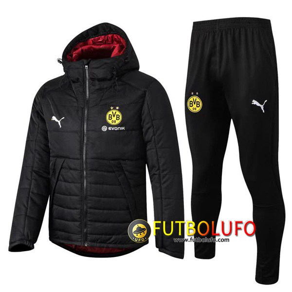 Chaqueta de Plumas Dortmund BVB Hombres Negro 2019/2020