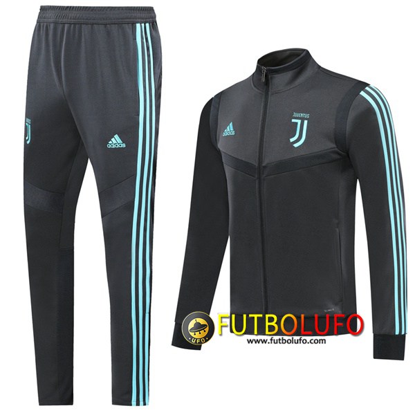 Nueva Chandal del Juventus Gris Oscuro 2019 2020 Chaqueta + Pantalones