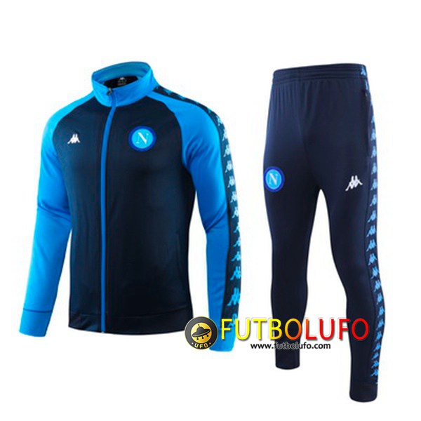 Chandal del SSC Napoli Azul Cuello Alto 2019 2020 Chaqueta + Pantalones