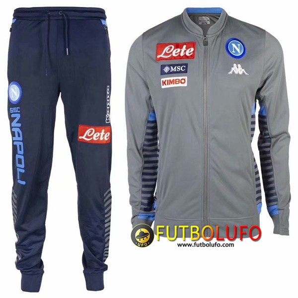 Chandal del SSC Napoli Gris 2019 2020 Chaqueta + Pantalones