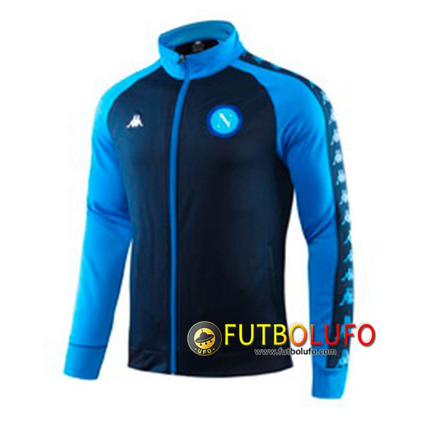 Chaqueta Futbol SSC Napoles Azul Cuello Alto 2019/2020
