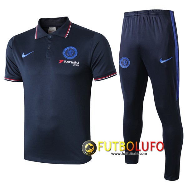 Polo Traje FC Chelsea + Pantalones Azul Real 2019/2020