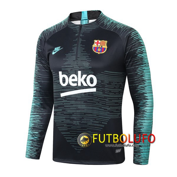Sudadera de entrenamiento FC Barcelona Beko Negro Verde 2019/2020