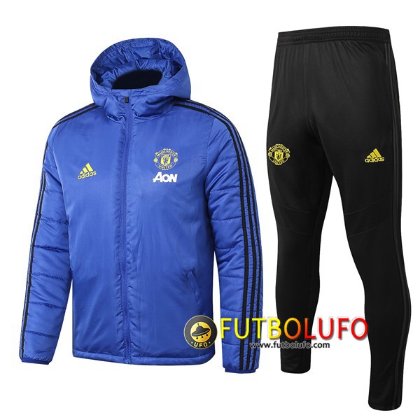 Chaqueta De Plumas Manchester United Hombre Azul 2019 2020