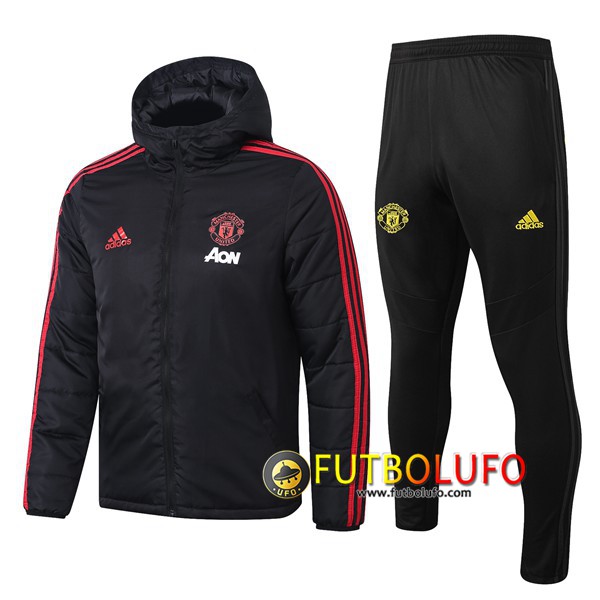 Chaqueta De Plumas Manchester United Hombre Negro 2019 2020