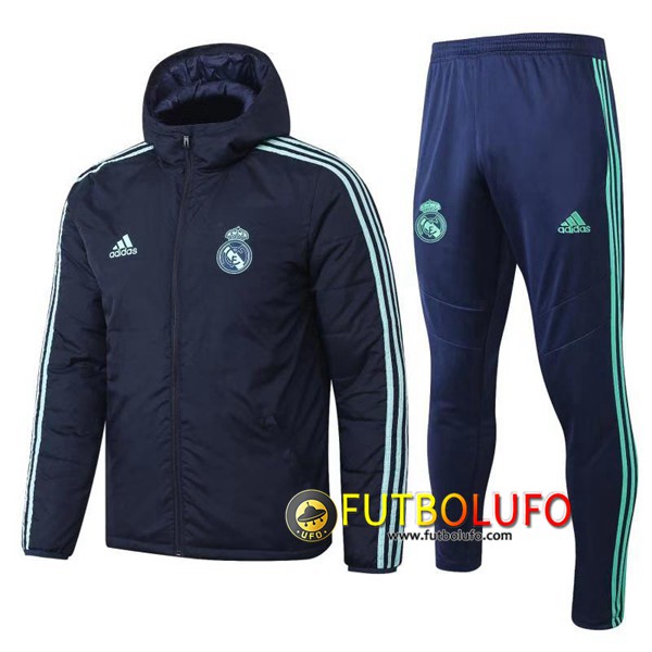 Chaqueta De Plumas Real Madrid Hombre Gris Oscuro 2019 2020