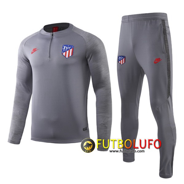 Chandal del Atletico Madrid Ninos Gris 2019/2020 Sudadera + Pantalones